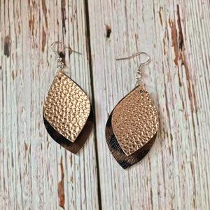 Faux Leather Earrings